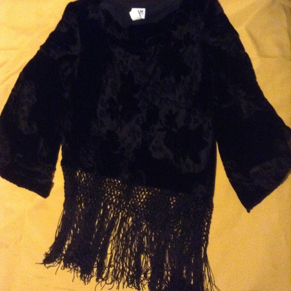 R&M Richards Dresses & Skirts - Black velvet dressy top and pants 2 pieces
